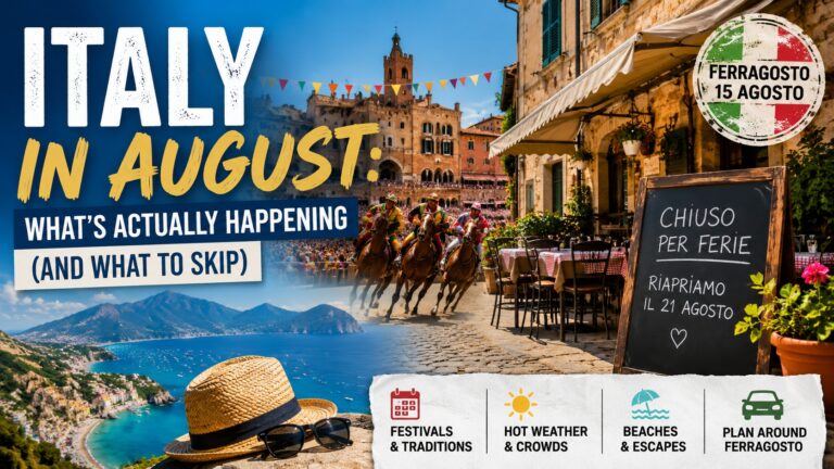 Italy in August: What’s Actually Happening (and What to Skip)