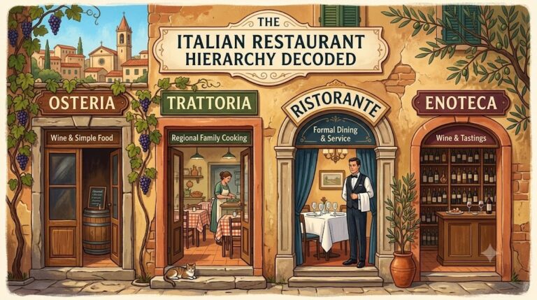 Trattoria, Osteria, Ristorante, Enoteca: The Italian Restaurant Hierarchy Decoded