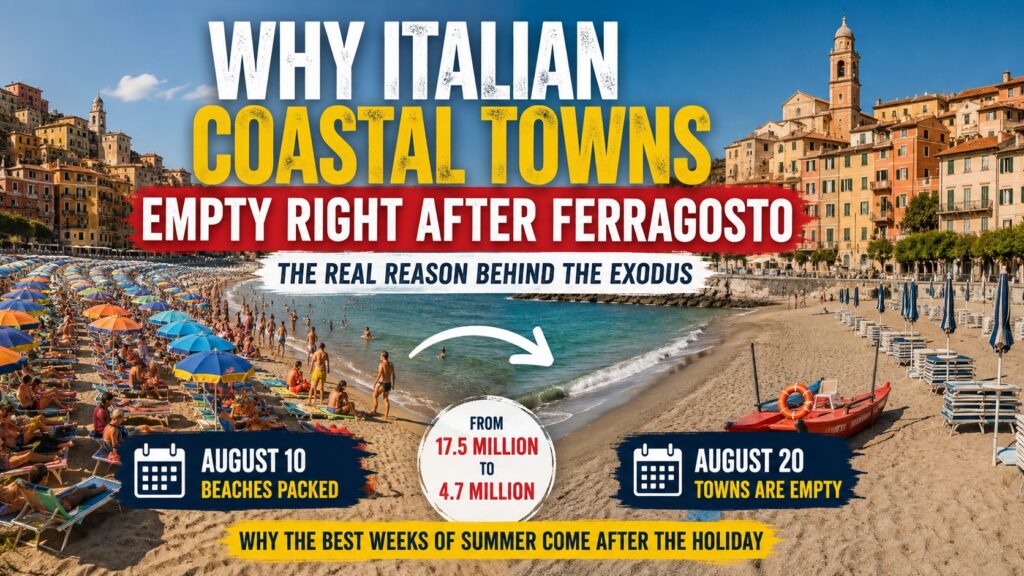 Italian Coastal Towns Empty Right After Ferragosto