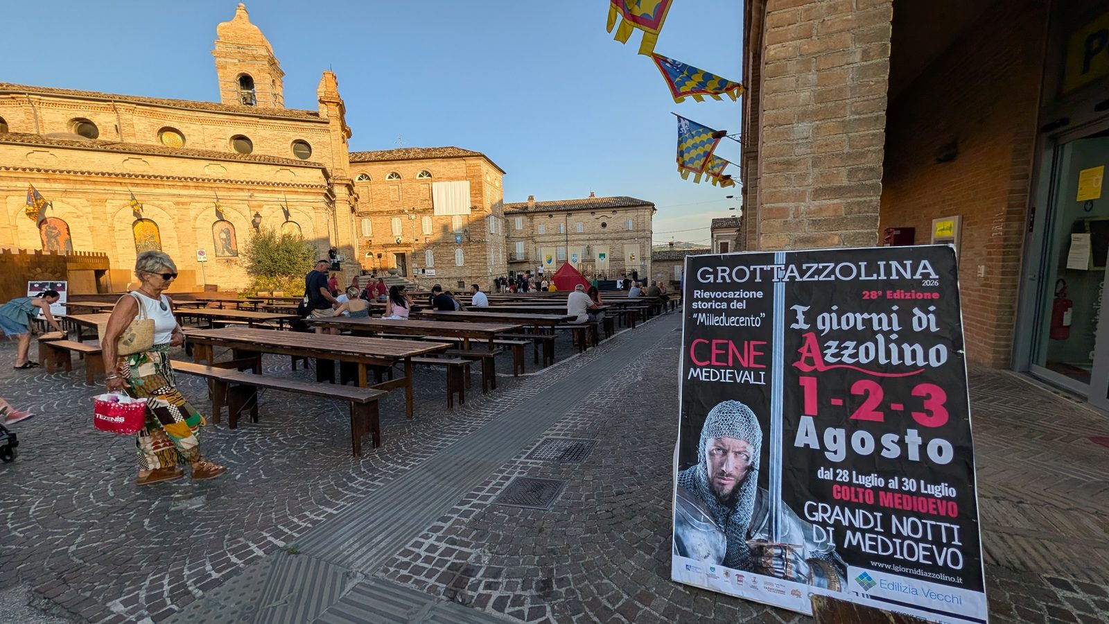 Poster of the twenty-eighth edition of I Giorni di Azzolino, Grottazzolina, August 2026